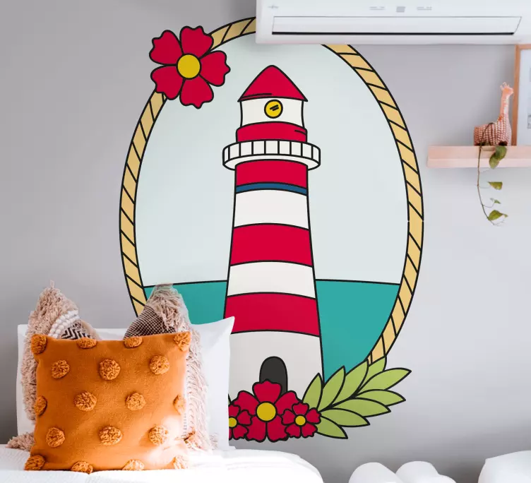 Autocolantes marítimos Carimbo do farol - TenStickers