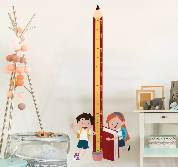 Vinil medidor de crescimento lápis - TenStickers