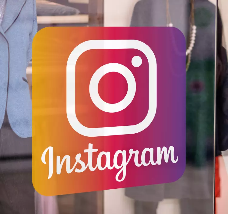 Vinil autocolante para montras Logo instagram - TenStickers