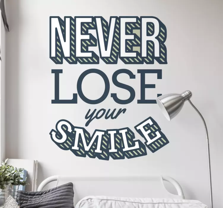 Vinil never lose your smile - TenStickers