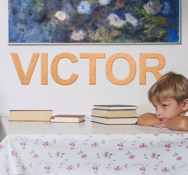 Vinil personalizado imitar cortiça - TenStickers