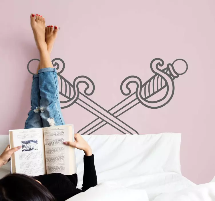 Autocolantes de objetos Cruzando espadas - TenStickers