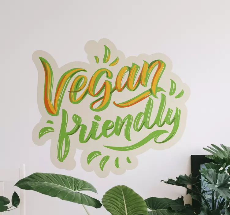Autocolantes para oficinas Tema vegano - TenStickers