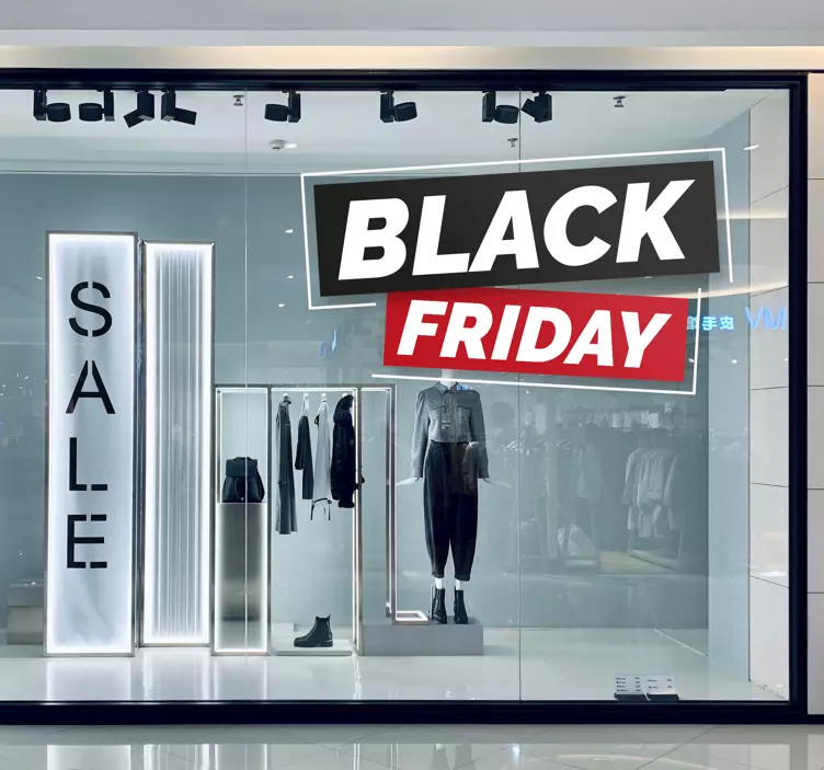 Autocolante para black friday Bloqueia sexta-feira negra - TenStickers