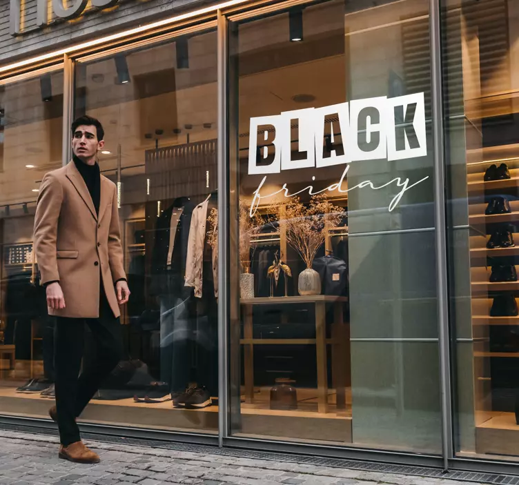 Autocolante para black friday Vendas de sexta-feira negra - TenStickers