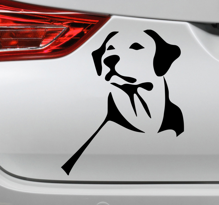 Vinil para carro Labrador Retriever - TenStickers