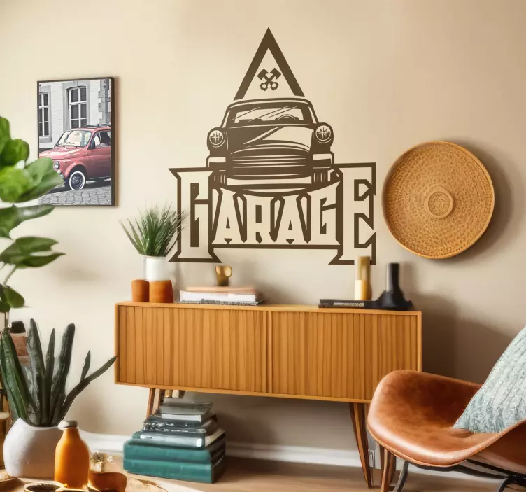Autocolantes para carros garagem Vintage - TenStickers