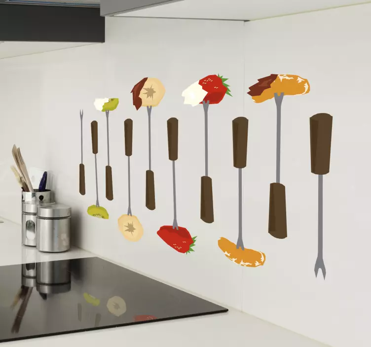 Vinil para cozinha fondue suiço - TenStickers