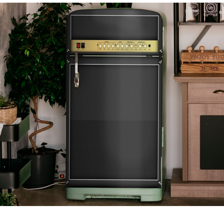 Autocolante para frigorífico Amplificador de guitarra de rock - TenStickers