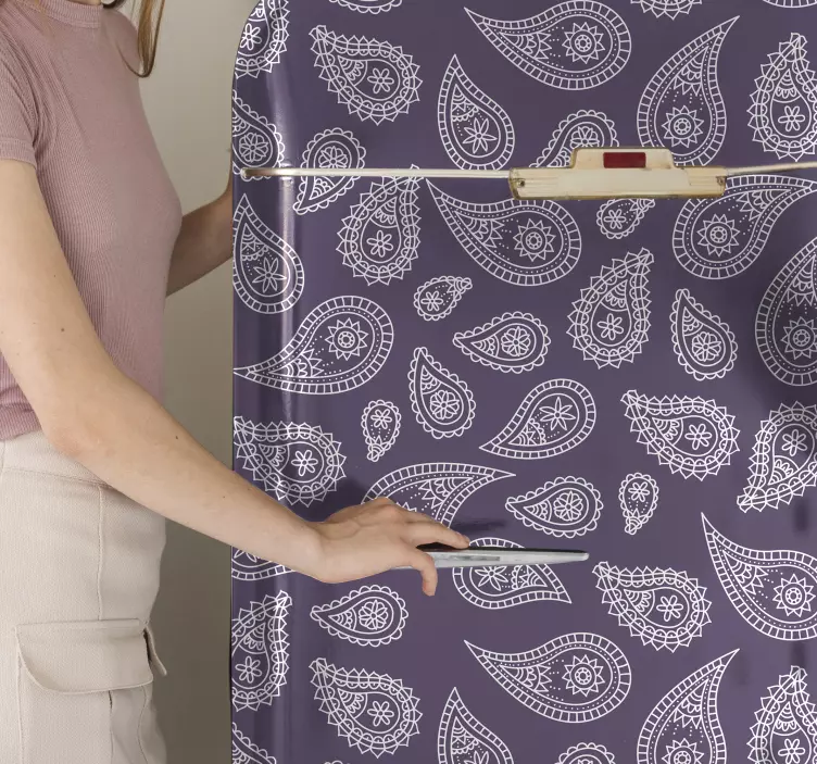 Autocolante para frigorífico Paisley retro - TenStickers