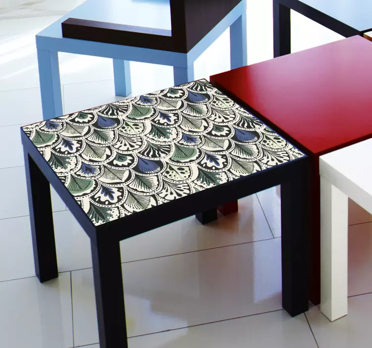 Autocolante para móveis padrão de penas - TenStickers