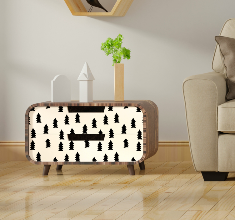 Autocolantes para móveis árvores padrão - TenStickers
