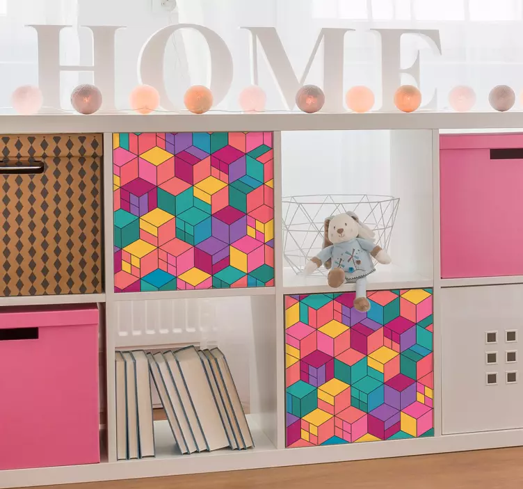 Autocolantes para móveis Blocos 3d - TenStickers