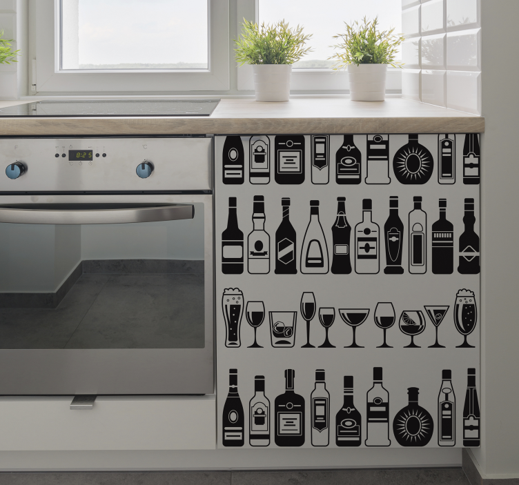 Autocolantes para móveis Conjunto de garrafas - TenStickers