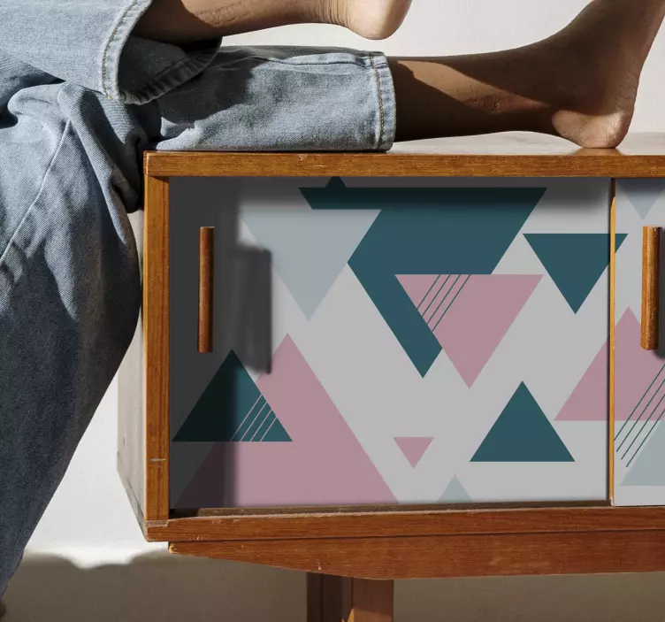 Autocolantes para móveis Desenho de decoração de autocolante tria - TenStickers