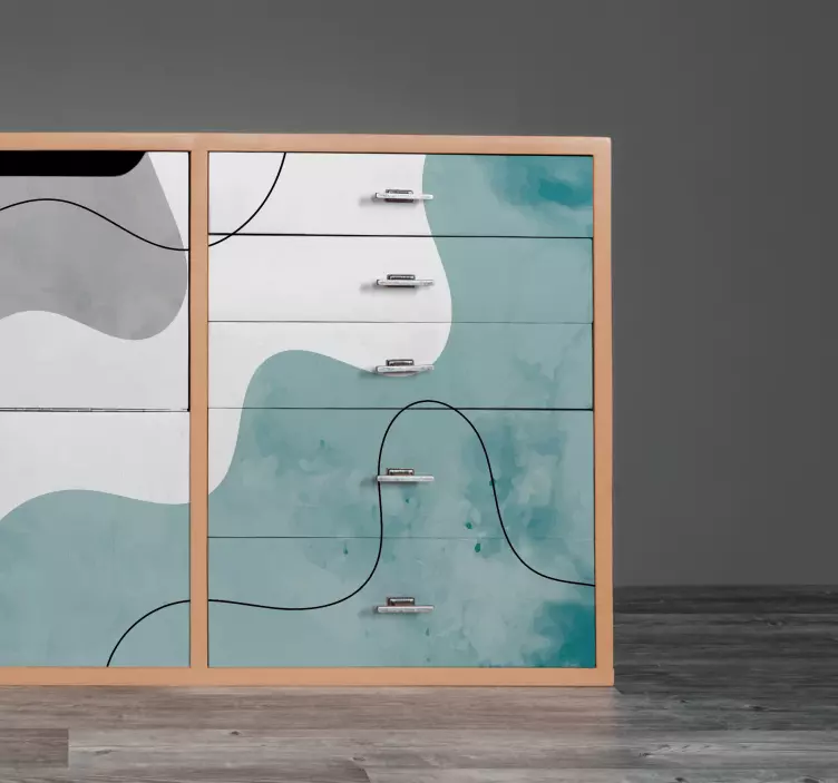 Autocolantes para móveis Formas de aquarela - TenStickers