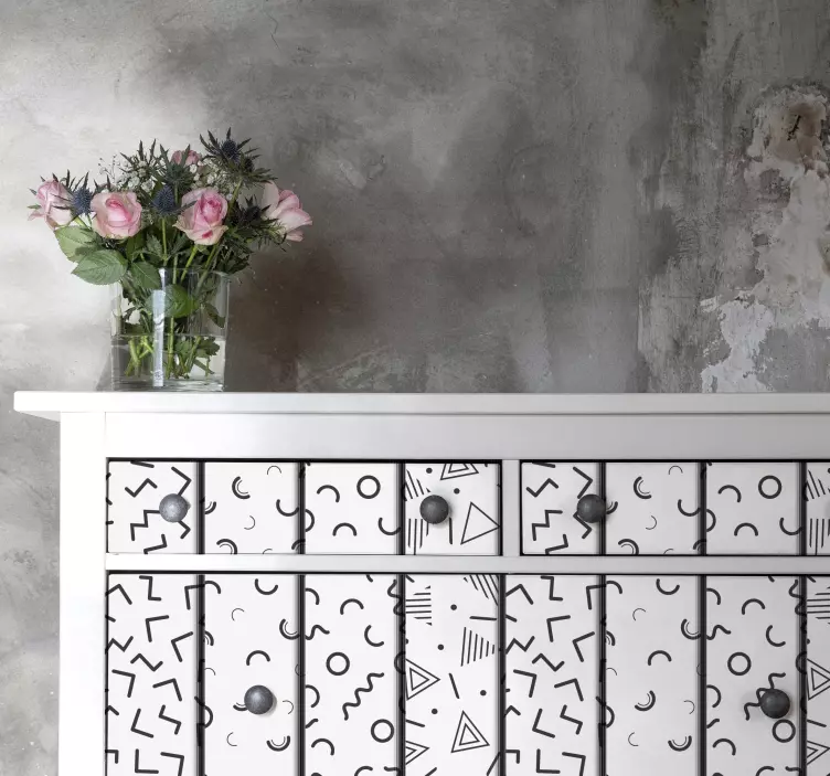 Autocolantes para móveis Formas geométricas retrô - TenStickers