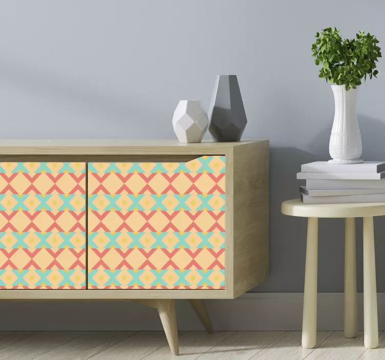 Autocolantes para móveis Ornamento de laranja étnica - TenStickers