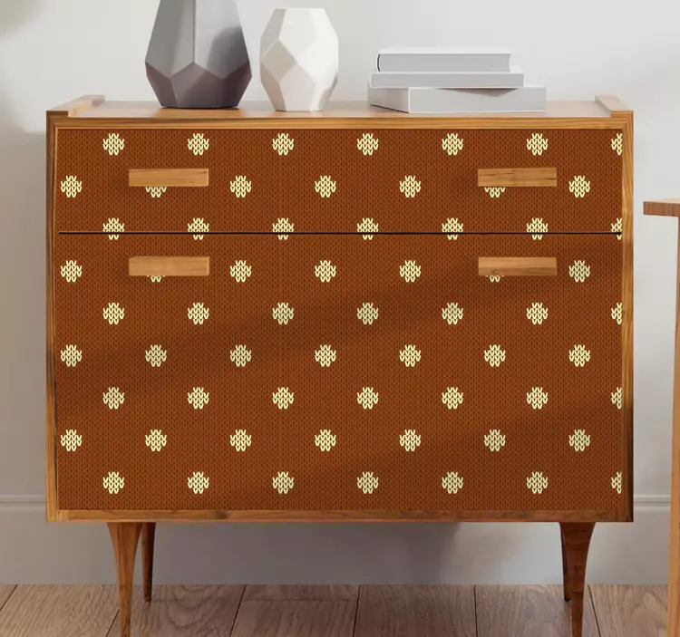 Autocolantes para móveis Padrão de malha de bolinhas - TenStickers