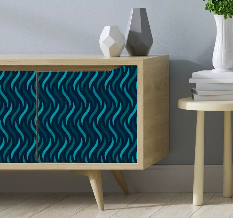 Autocolantes para móveis Padrões ondulados - TenStickers