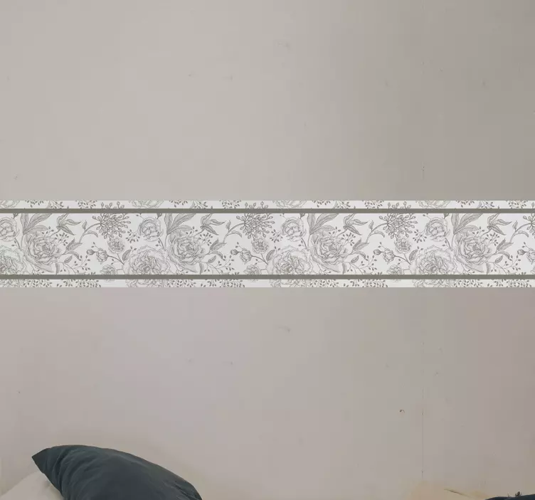 Autocolantes para móveis Rosa sem costura vintage padrão - TenStickers