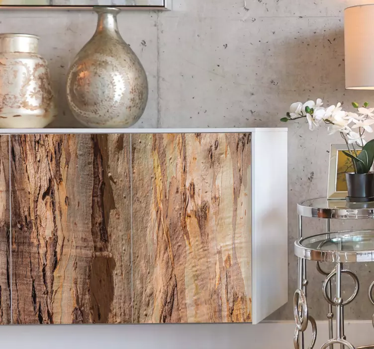 Autocolantes para móveis Textura de casca de árvore marrom - TenStickers