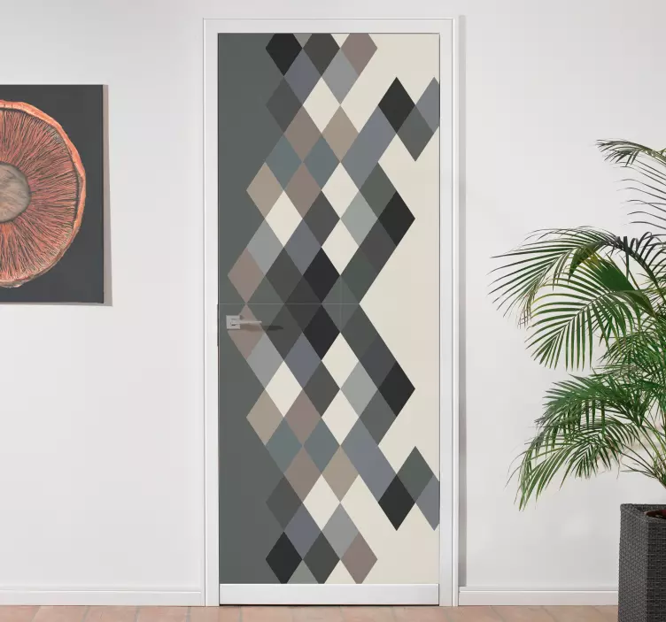 Autocolantes para portas Tons de cores blocos de cores - TenStickers