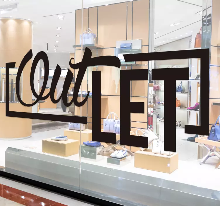 Vinil para vitrines Outlet - TenStickers