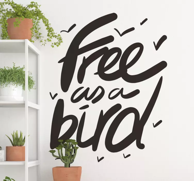 Vinil parede free as a bird - TenStickers