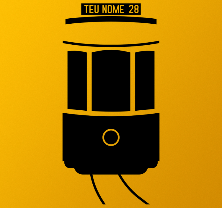 Vinil personalizável eléctrico de Lisboa - TenStickers