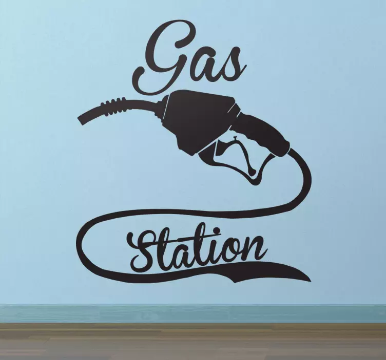 Vinil retro Gas Station - TenStickers