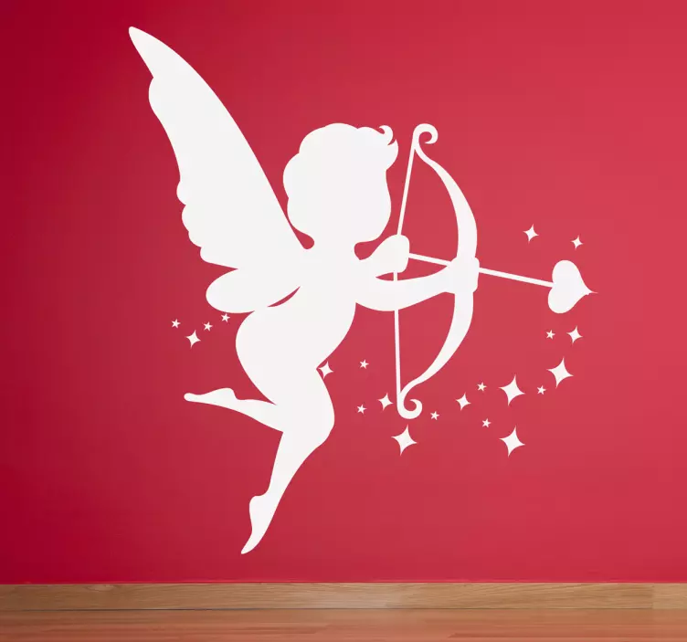 Vinil decorativo silhueta cupido - TenStickers