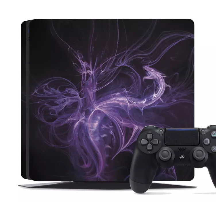 Autocolante Skin para PlayStation Dragão de fumaça - TenStickers