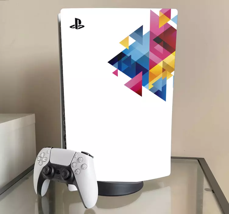 Autocolante Skin para PS5 Cores diferentes com fundo branco - TenStickers