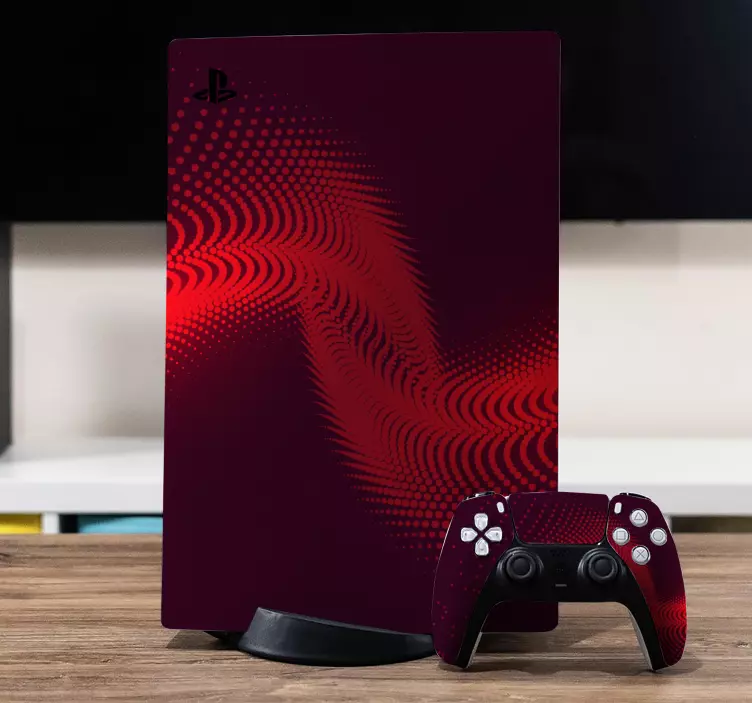 Autocolante Skin para PS5 Explosão vermelha ps4 - TenStickers