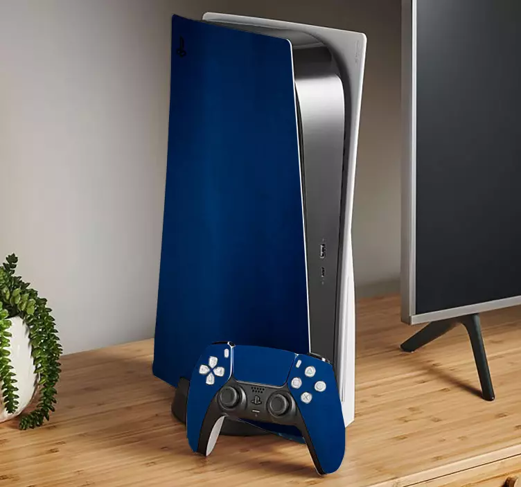 Autocolante Skin para PS5 Fundo com azul intenso - TenStickers