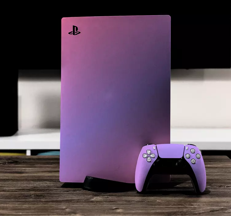 Autocolante Skin para PS5 Gradiente rosa - TenStickers