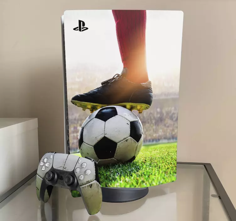 Autocolante Skin para PS5 Jogador de futebol - TenStickers