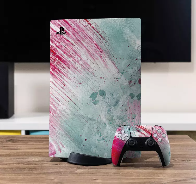 Autocolante Skin para PS5 Padrão de aquarela abstrato - TenStickers