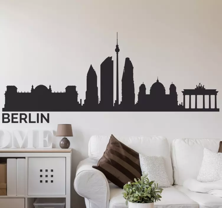 Vinil skyline cidade de Berlim - TenStickers
