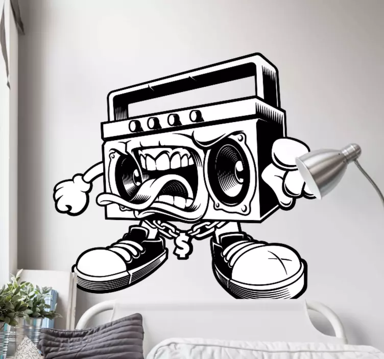 Autocolantes stickers Graffiti boombox - TenStickers