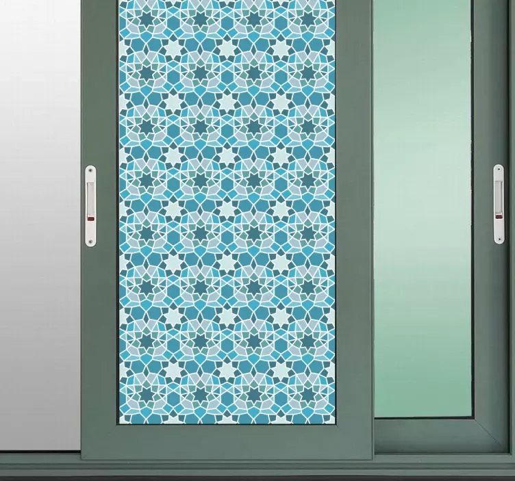 Vinil translúcido ornamento azul - TenStickers