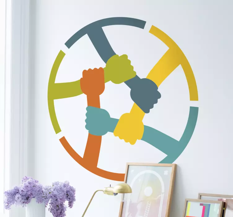 Vinil unidos pela solidariedade - TenStickers