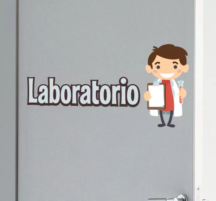 Vinilo decorativo escolar laboratório - TenStickers