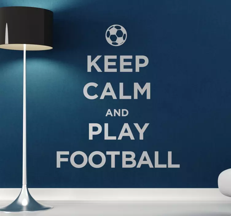 Vinilo decorativo keep calm football - TenStickers
