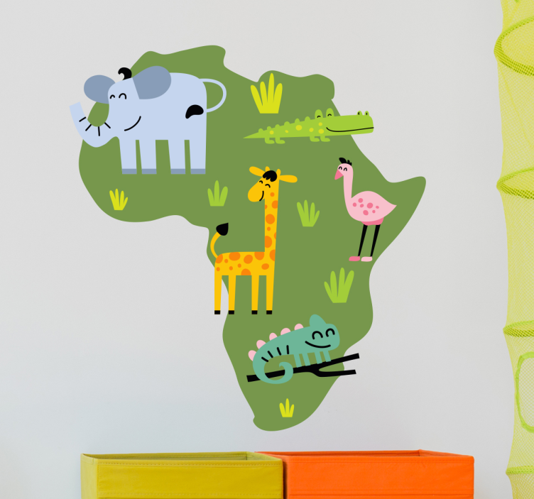 Vinil decorativo mapa África - TenStickers