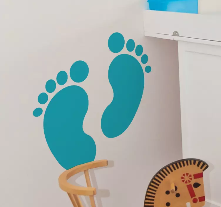 Vinil decorativo infantil pés de bebé - TenStickers