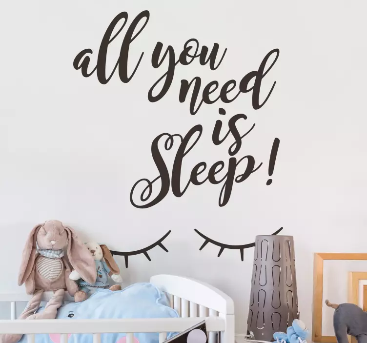 Vinis decorativos de outros textos Dorme Bem - TenStickers