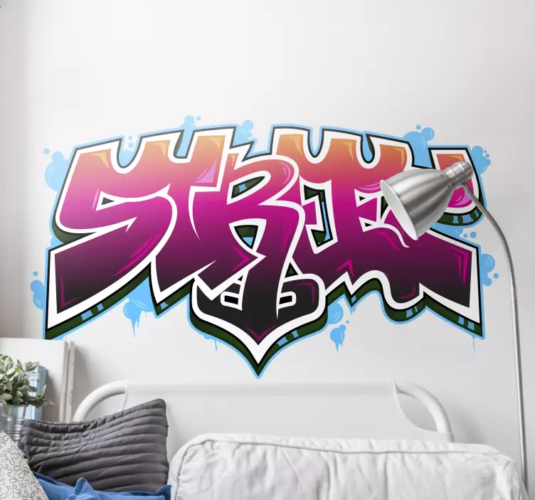 Autocolantes decorativos de outros textos Graffiti street art 2 - TenStickers