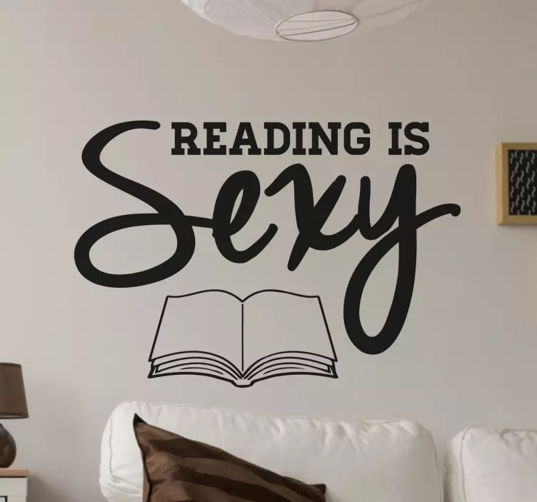 Vinis para leitores reading is sexy - TenStickers